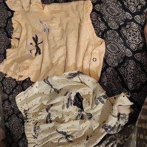 Jessica Simpson two-piece outfit with dragonflies 12 months